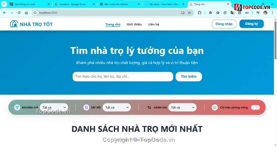 web quản lý,báo cáo,nhà trọ,react,quản lý nhà trọ,đồ án