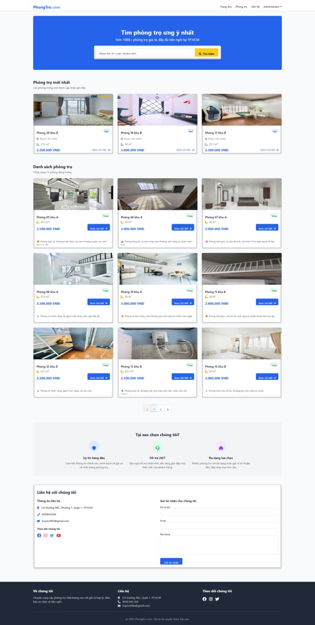 code tìm phòng trọ,quản lý trọ php mysql,code đồ án php