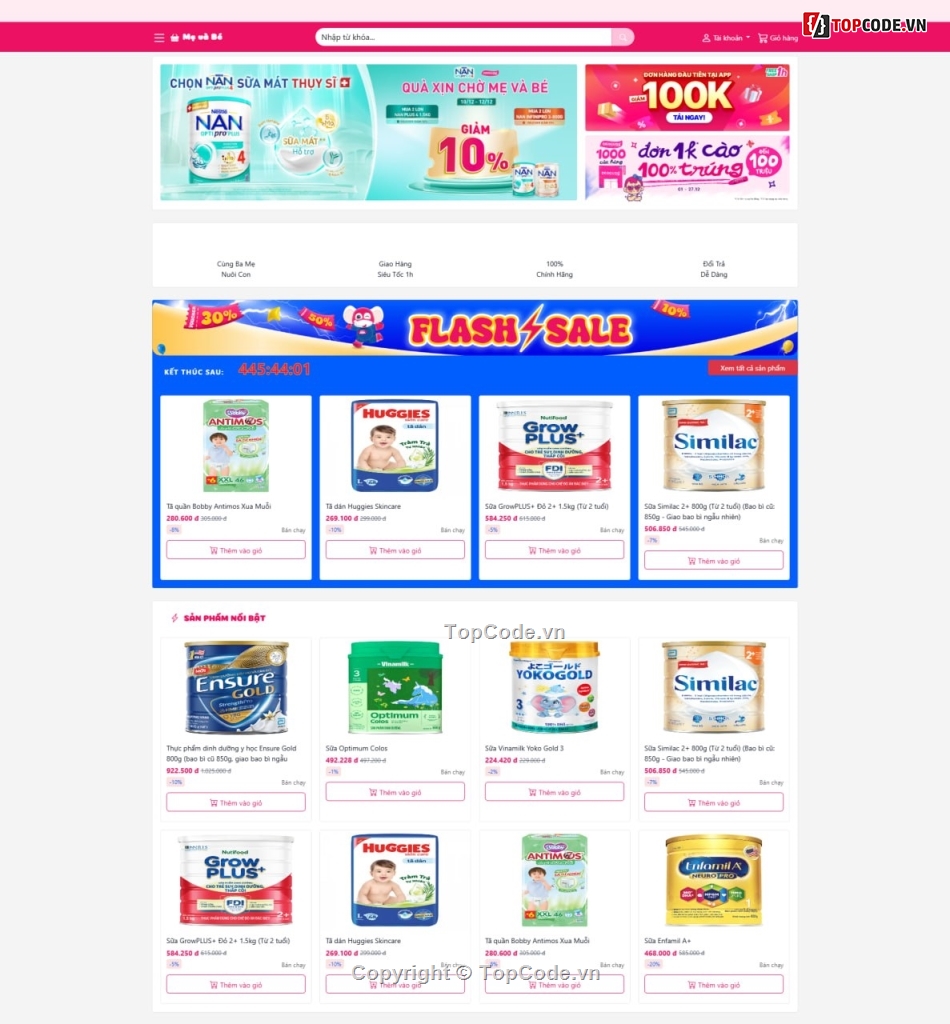 mẹ và bé,code PHP và Laravel,Full code báo cáo,Laravel