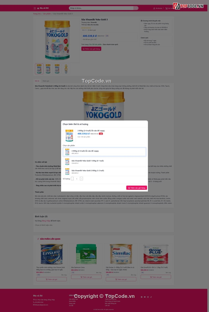 mẹ và bé,code PHP và Laravel,Full code báo cáo,Laravel