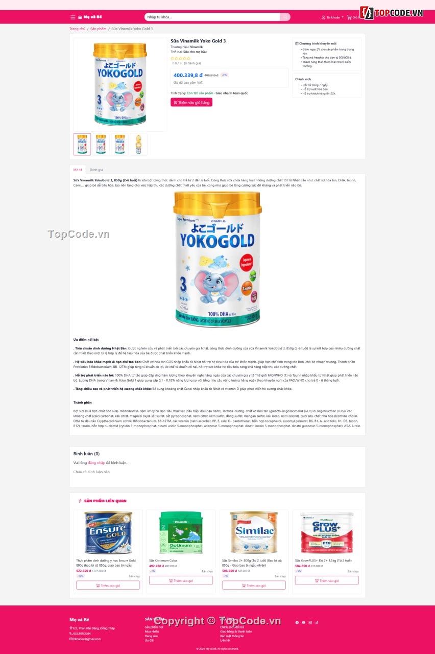 mẹ và bé,code PHP và Laravel,Full code báo cáo,Laravel