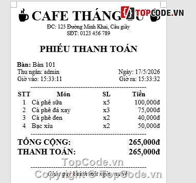 Web thiết kế,Full code Quản lý,Web Quản lý quán Cafe,code Web Quản lý quán Cafe