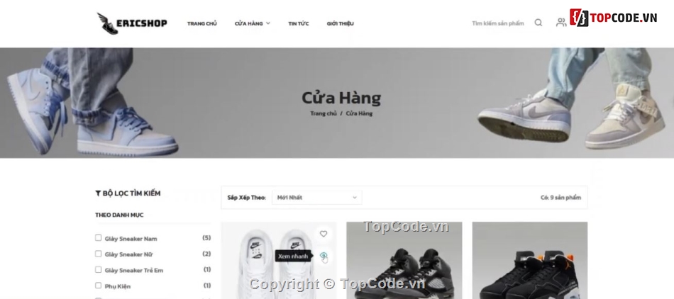Source Code Website Bán Giày,Code Web  ShortenLink,Web bán Giày