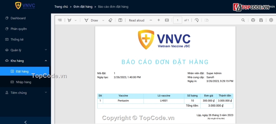 trung tâm tiêm chủng vnvc,.net core 6,reactjs,hangfire,tailwindCss,antd và chart antd