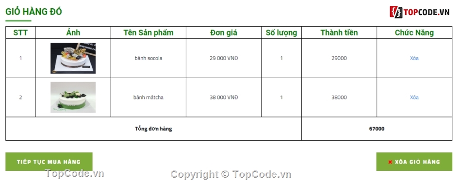 Đồ án,Bán hàng,Code đồ án,Mysql PHP,giỏ hàng và thanh toán,Đồ án Web bán hàng