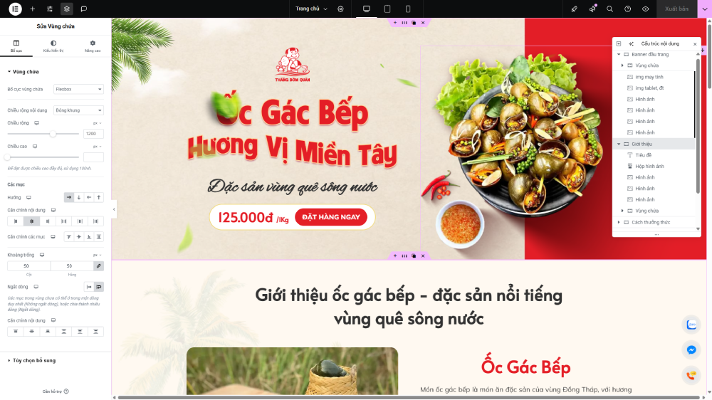 landing ẩm thực,code landing nhà hàng,nhà hàng ẩm thực,code nhà hàng ẩm thực