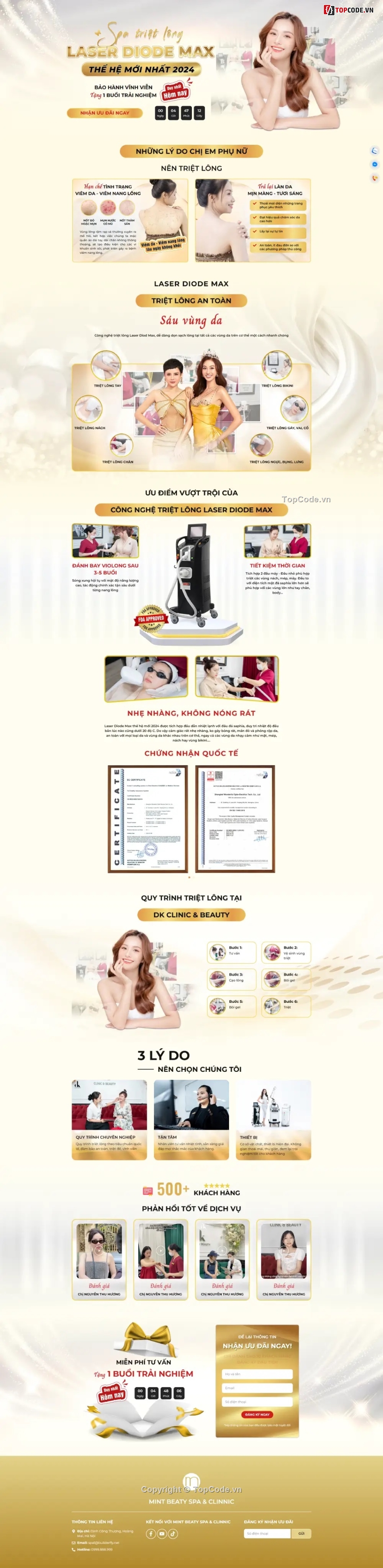 landing spa,code landing làm đẹp,code web chuẩn seo,code landing page spa,landing page spa