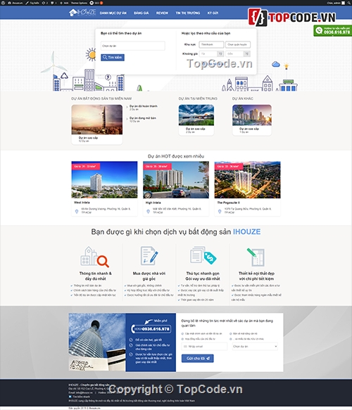 website bất động sản,website đẹp,full code website