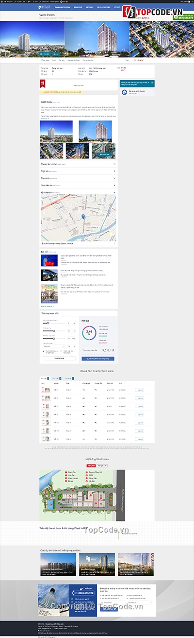 website bất động sản,website đẹp,full code website