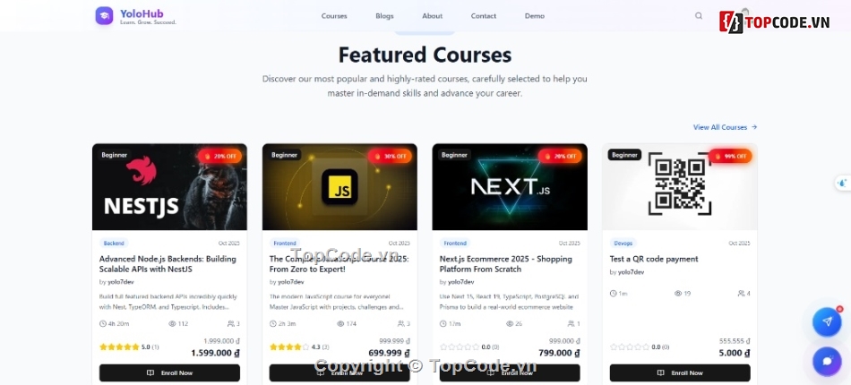 web học trực tuyến,fullstack,aichatbot,nextjs,nodejs,mongodb