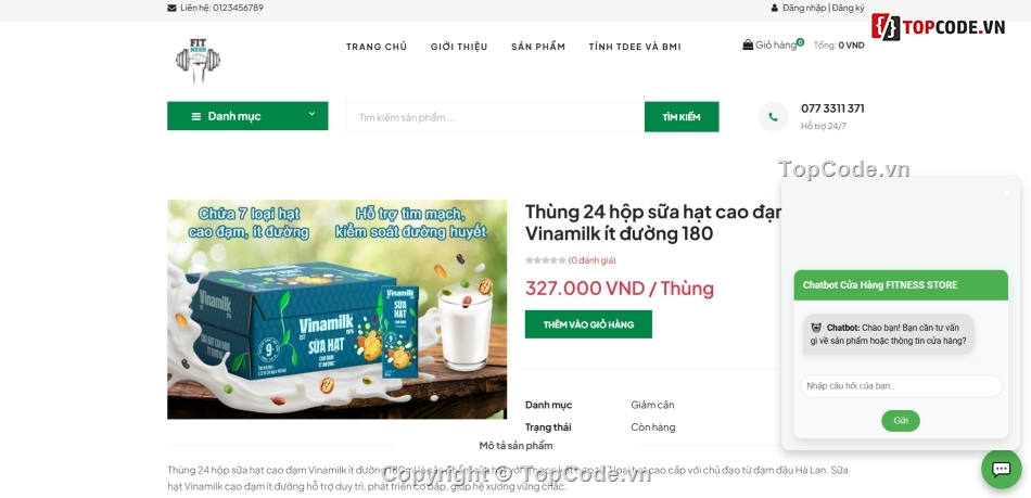 Full code Quản lý,ẩm thực,code ẩm thực,thực phẩm dinh dưỡng,tích hợp,chat