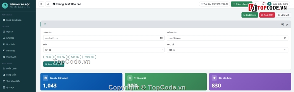 Full code Quản lý,Quản lý học sinh,Quản lý lớp học