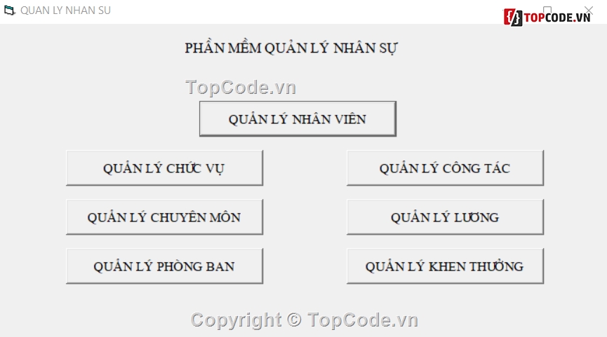 source code,Visual Basic,Quản lý nhân viên,Full code Quản lý,Phần mềm Quản lý