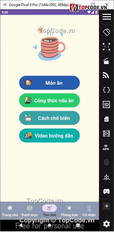 android,quản lý công thức nhà hàng,quản lý nhà hàng,SQLite,android quản lý