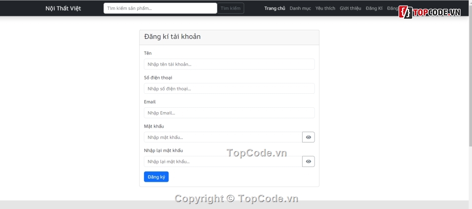 code website bán hàng,web bán hàng nội thất,web thương mại điện tử