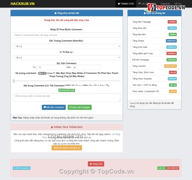 hacklike.com.vn,share full code,hack like,hack share,code hack sub,website Hacklike