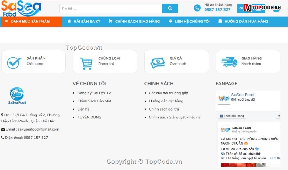 web bán hải sản,code bán hải sản,full code hải sản,giao diện hải sản