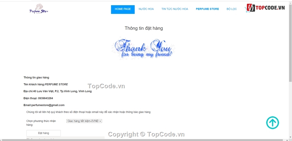 thương mại điện tử,website bán nước hoa,website thương mại,bán hàng PHP