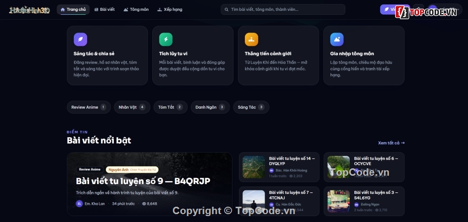 code web tin tức,code web tự động,thanh toán,web tin tức anime hoạt hình 3d