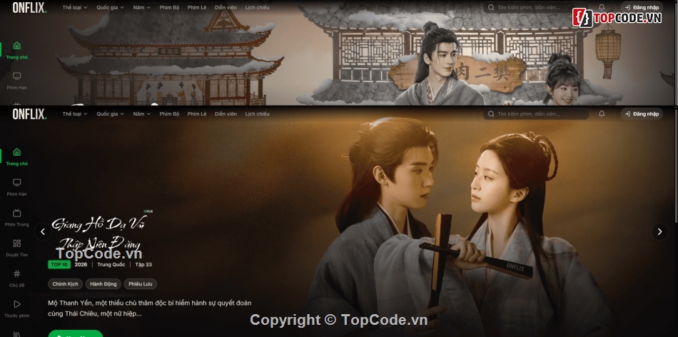 Source Code Xem Phim,share code xem phim giao diện onflix,share code web xem phim,web xem phim,source code web xem phim,source code