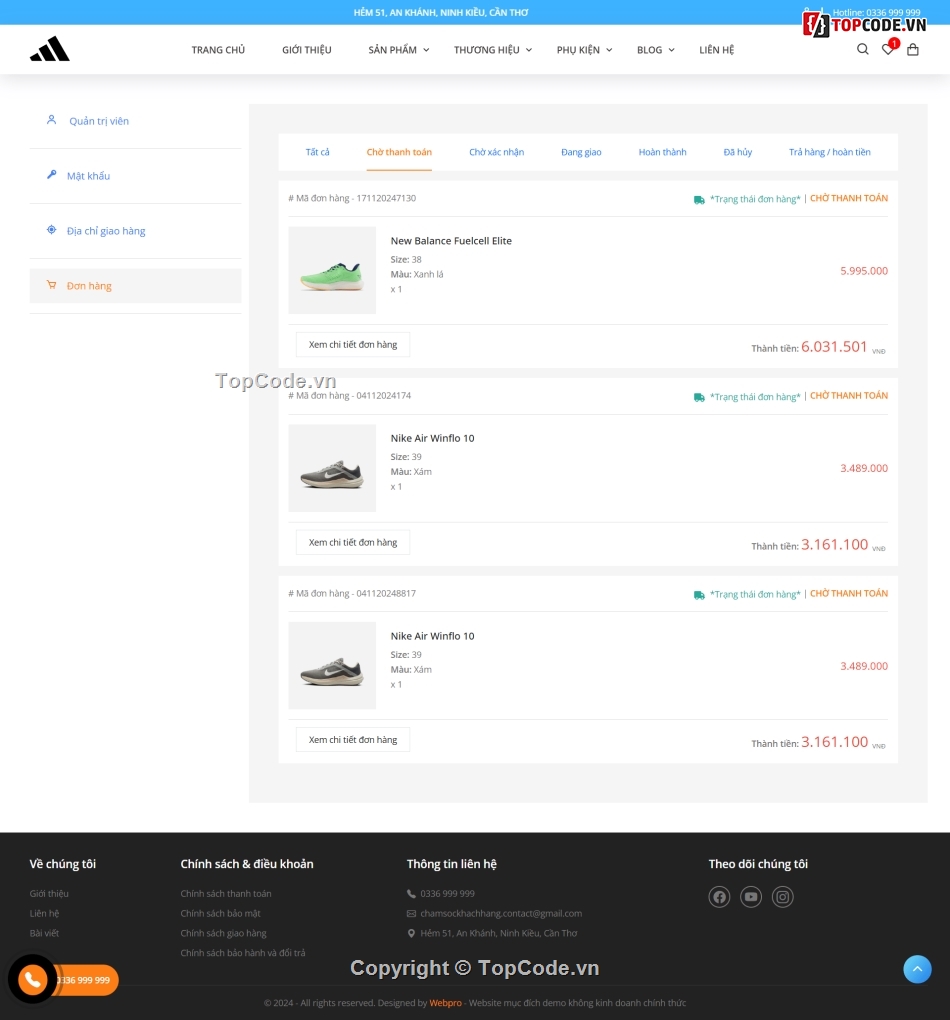 source code website,source code bán giày,web bán quần áo,website bán giày,code website bán giày