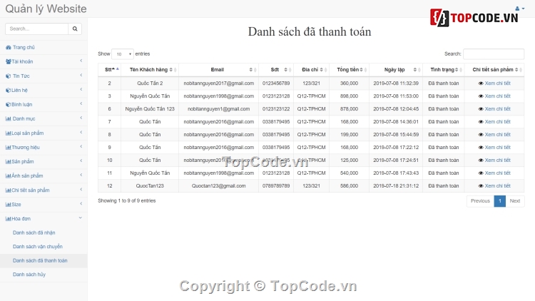 website bán hàng,php laravel,code web bán quần áo,full chức năng bán hàng,Website bán quần áo,Source bán quần áo