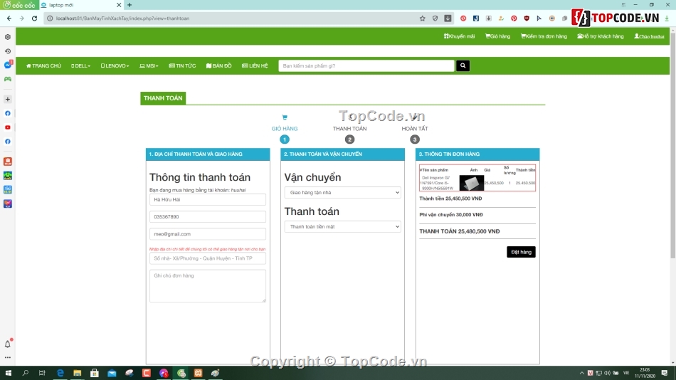 Web bán máy tính online full báo cáo,code bán máy tính php,Full báo cáo chi tiết,share code bán máy tính laptop