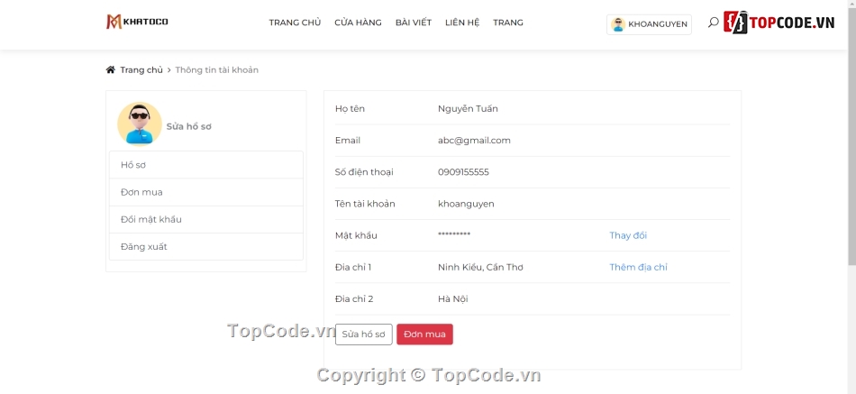 web bán quần áo,code bán áo quần,code web quần áo,đồ án php,php mysql,Source website quần áo