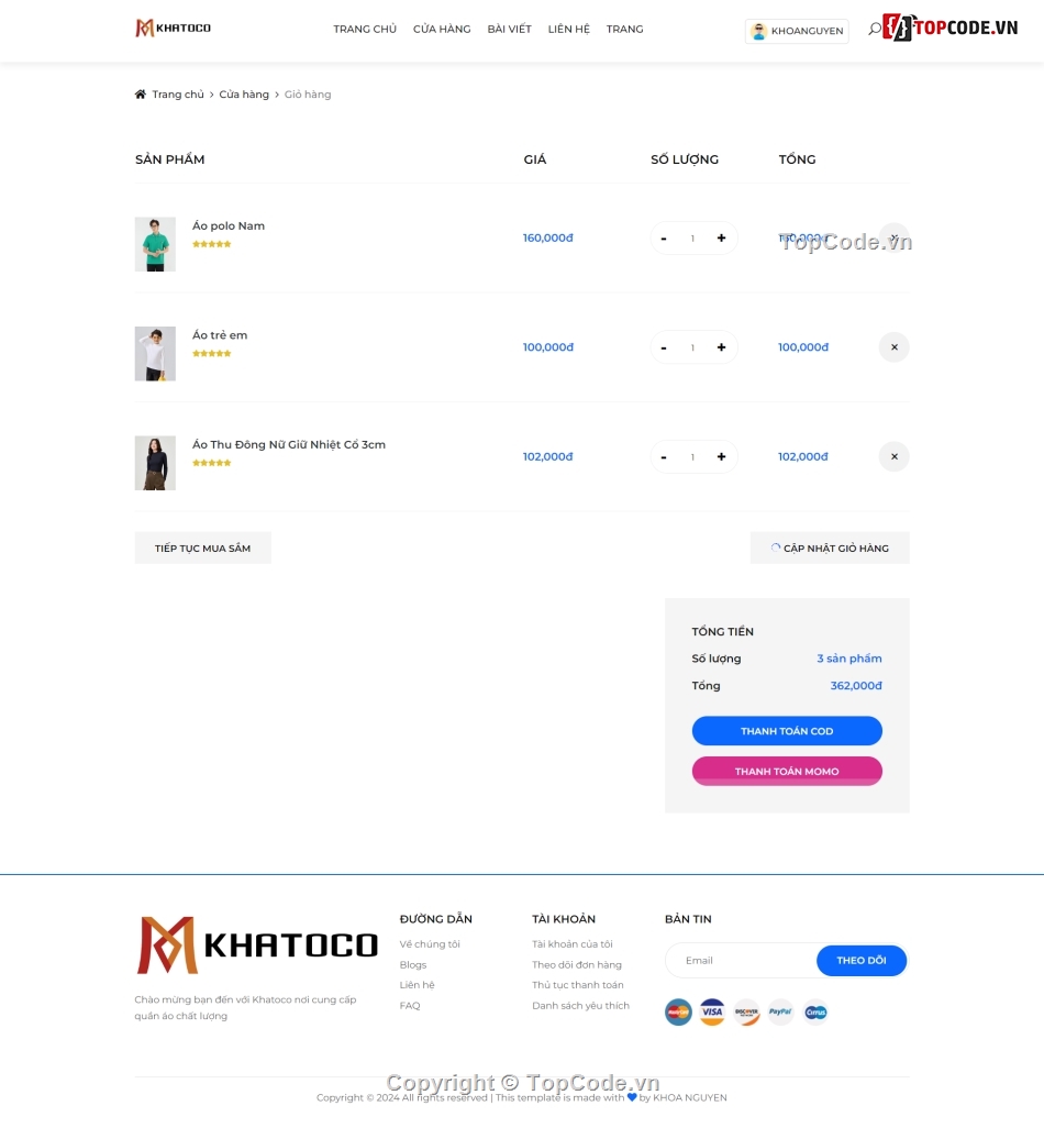 web bán quần áo,code bán áo quần,code web quần áo,đồ án php,php mysql,Source website quần áo