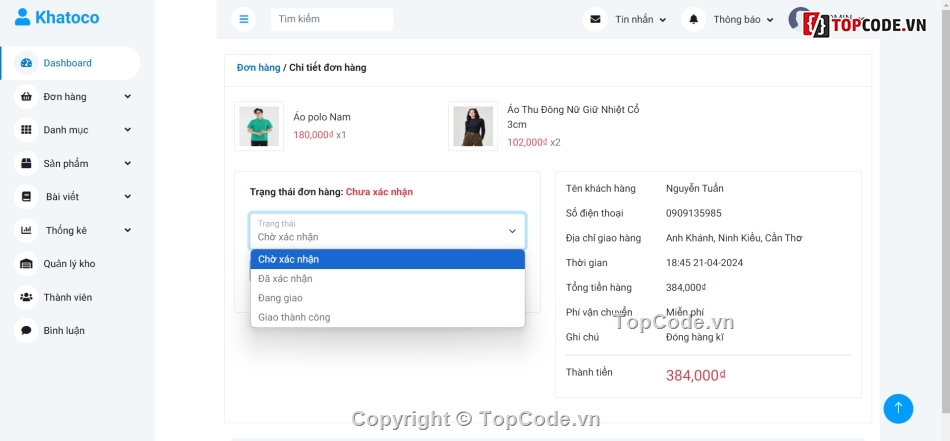web bán quần áo,code bán áo quần,code web quần áo,đồ án php,php mysql,Source website quần áo