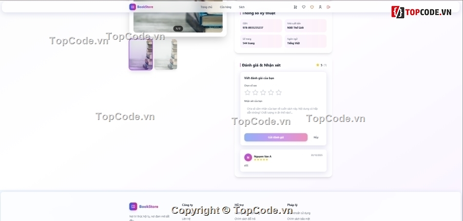 website bán hàng,nextjs,mongodb,đồ án,web bán sách