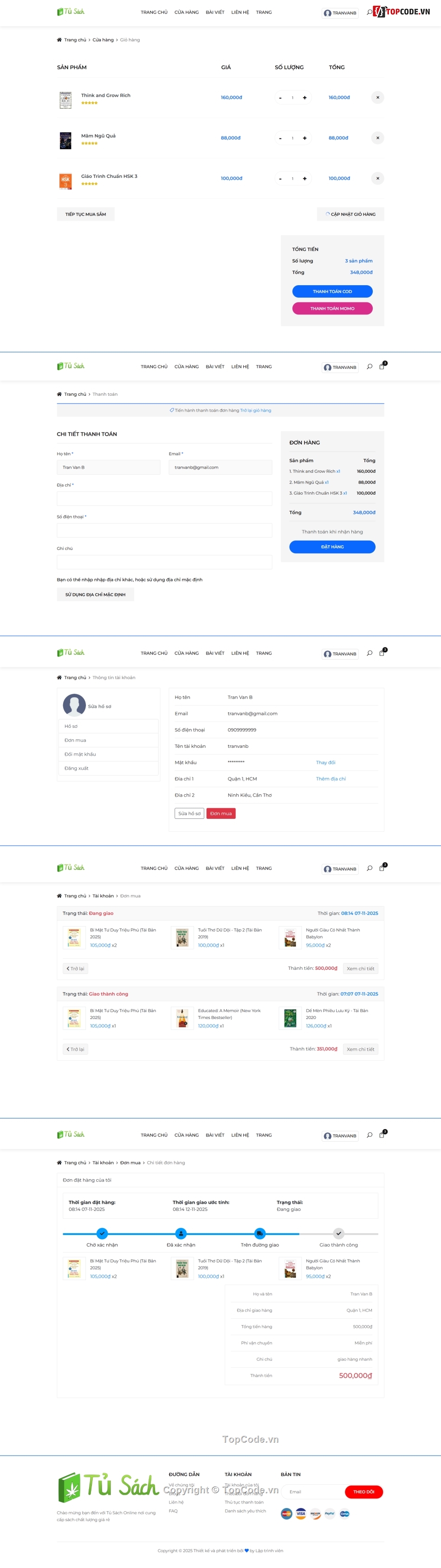 web bán sách,website bán sách,website bookstore,code bán sách,php mysql,website php mysql