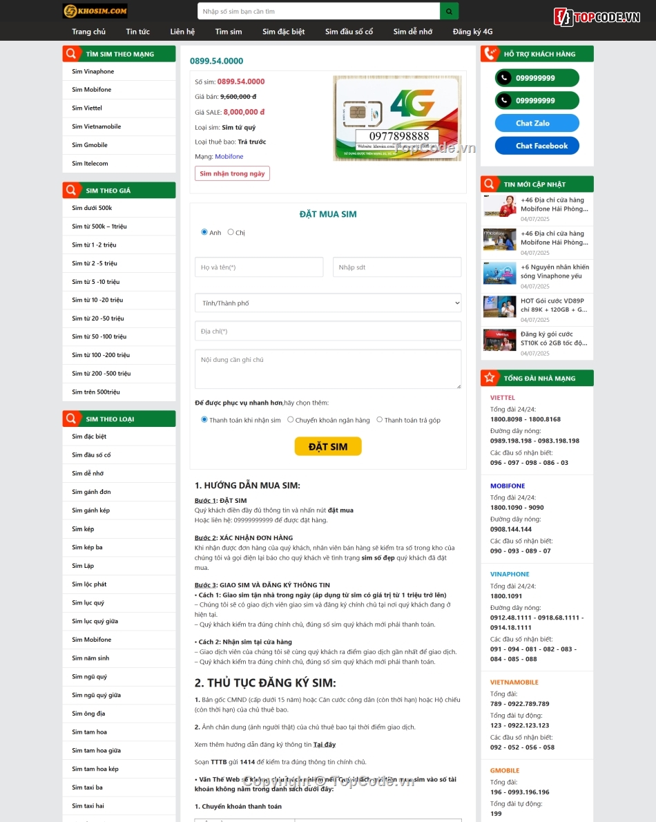 code web bán sim,code web bán sim số,website bán sim,theme wordpress,web bán sim,website wordpress