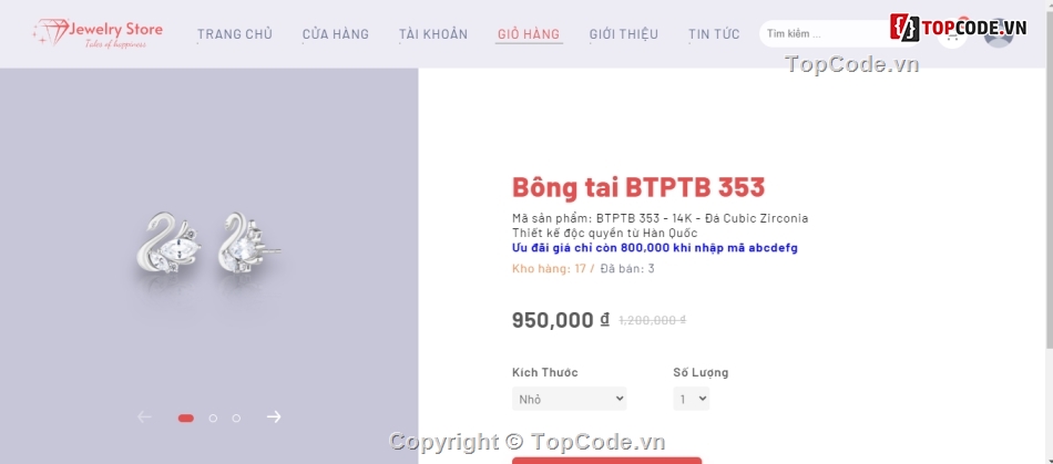 website bán trang sức,website php bán trang sức,web bán trang sức