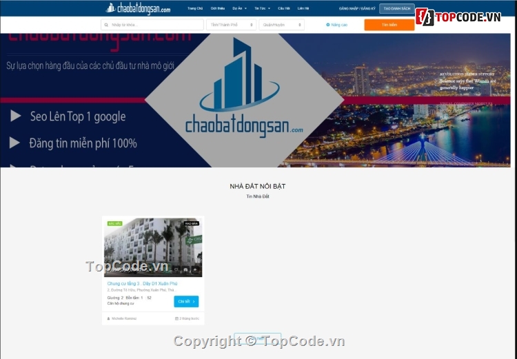 code bất động sản,bất động sản,web bất động sản,website bất động