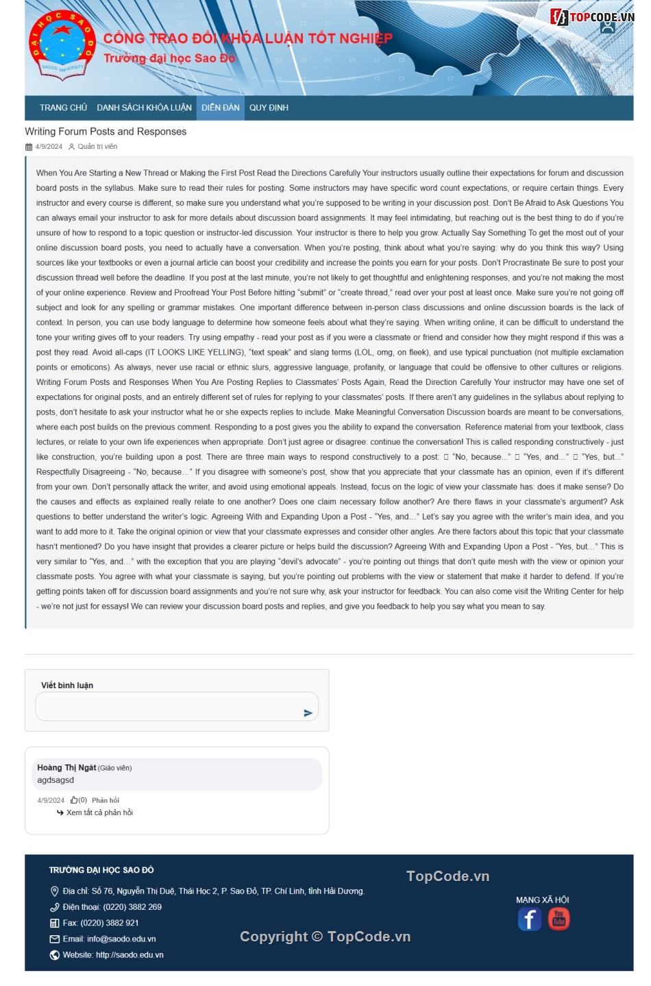 diễn đàn,code trường học,code website trường học,web trường học,code web trường học