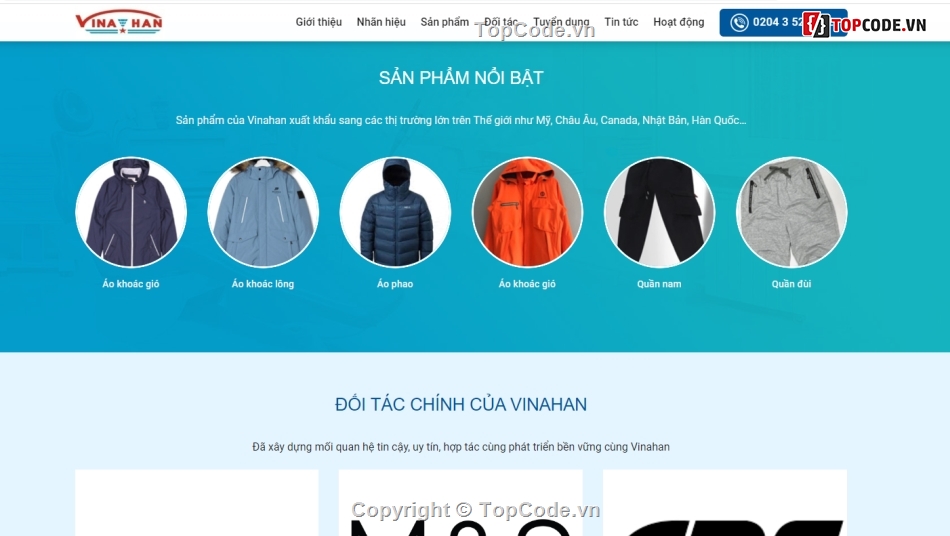 code web giới thiệu công ty,tuyển dụng,may mặc,công nhân may,công nhân,thời trang