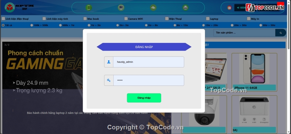 website bán hàng php,Website quản lý Topcode,Topcode Web bán hàng,code Website quản lý bán hàng