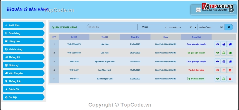 website bán hàng php,Website quản lý Topcode,Topcode Web bán hàng,code Website quản lý bán hàng