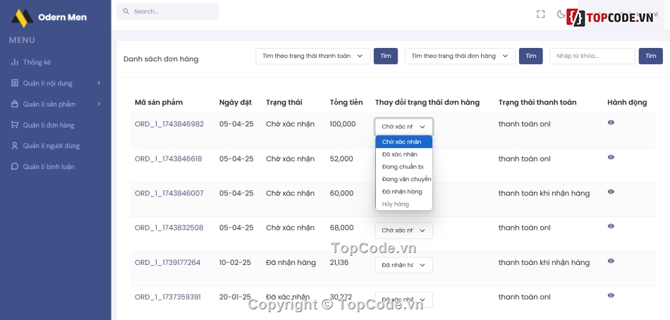 web bán quần áo,code bán áo quần,laravel,reactjs,shop quần áo,share code quần áo