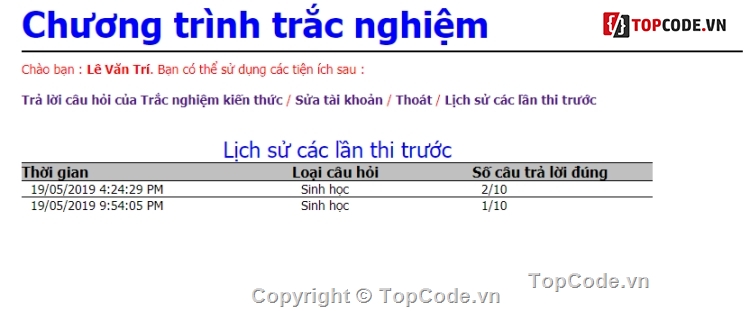 website thi trắc nghiệm,Thi trắc nghiệm,trắc nghiệm asp.net,trắc nghiệm online,Web thi trắc nghiệm,code web trắc nghiệm