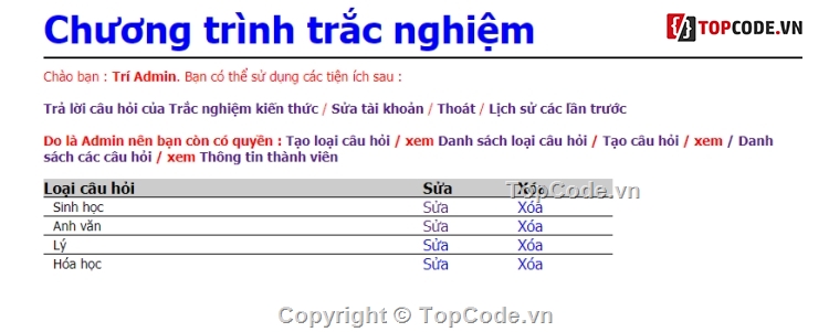 website thi trắc nghiệm,Thi trắc nghiệm,trắc nghiệm asp.net,trắc nghiệm online,Web thi trắc nghiệm,code web trắc nghiệm