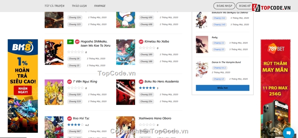 code website truyện tranh,code website manga,website comic,website manga,website cho các nhóm dịch,web truyện tranh