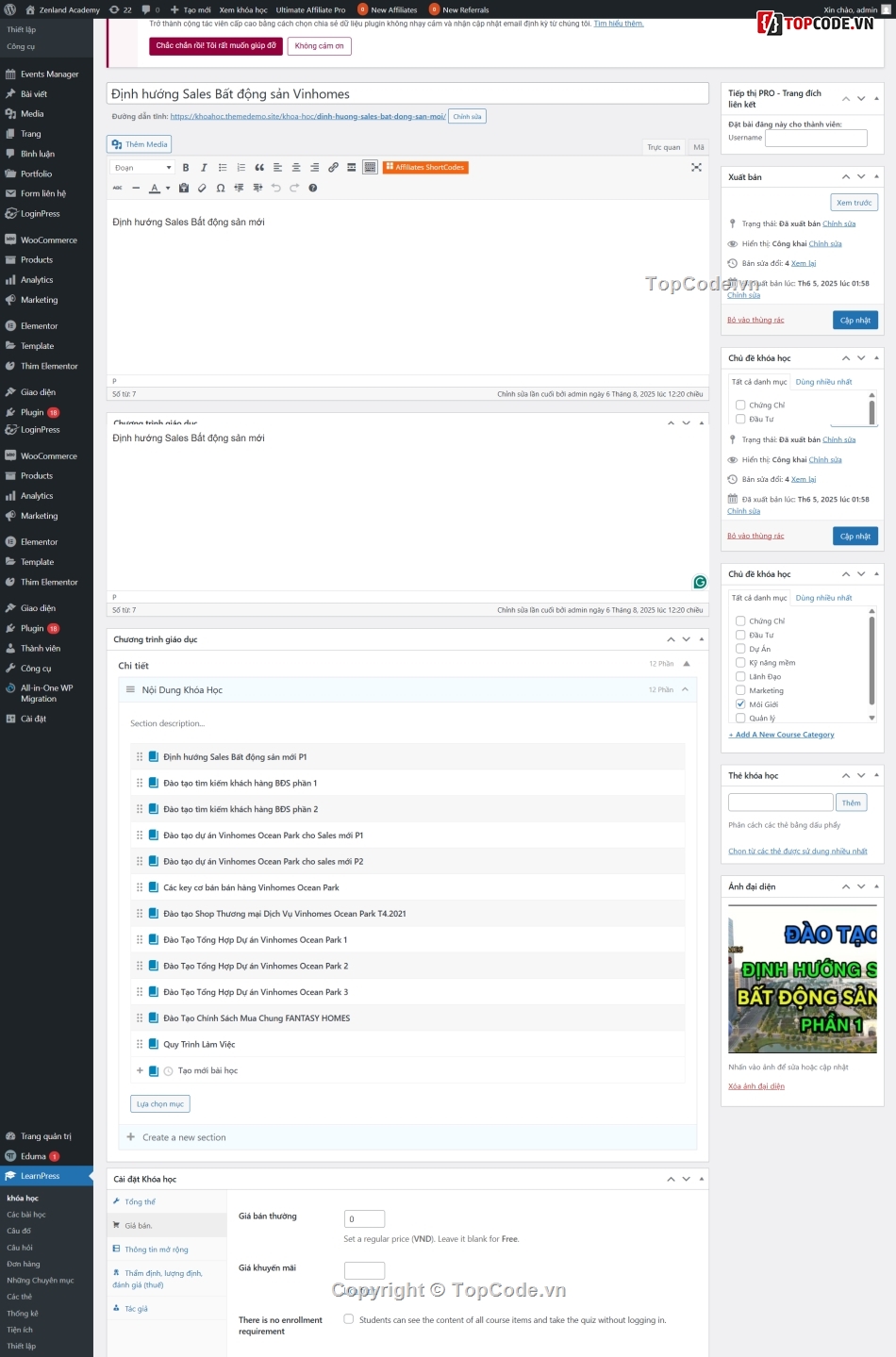 Web học trực tuyến,Khoá Học Online,website bán khóa học,website khóa học,website wordpress,theme wordpress