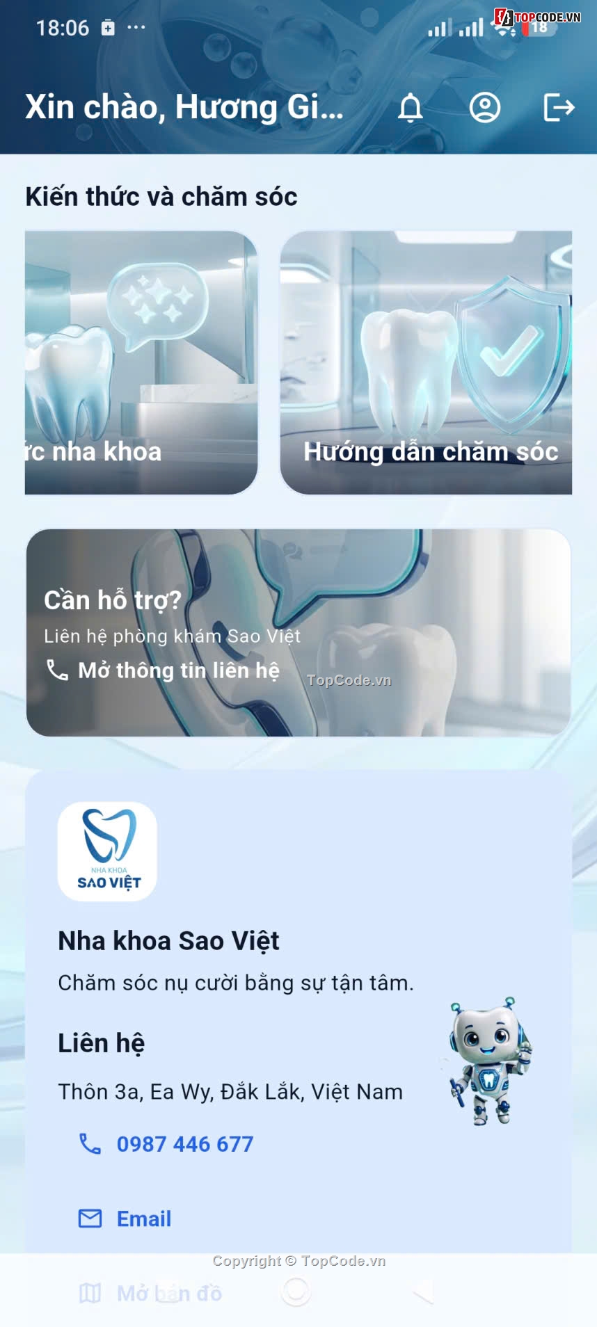 source code nha khoa,flutter firebase,quản lý phòng khám,app đặt lịch nha khoa,quản lý bệnh nhân,source code song ngữ