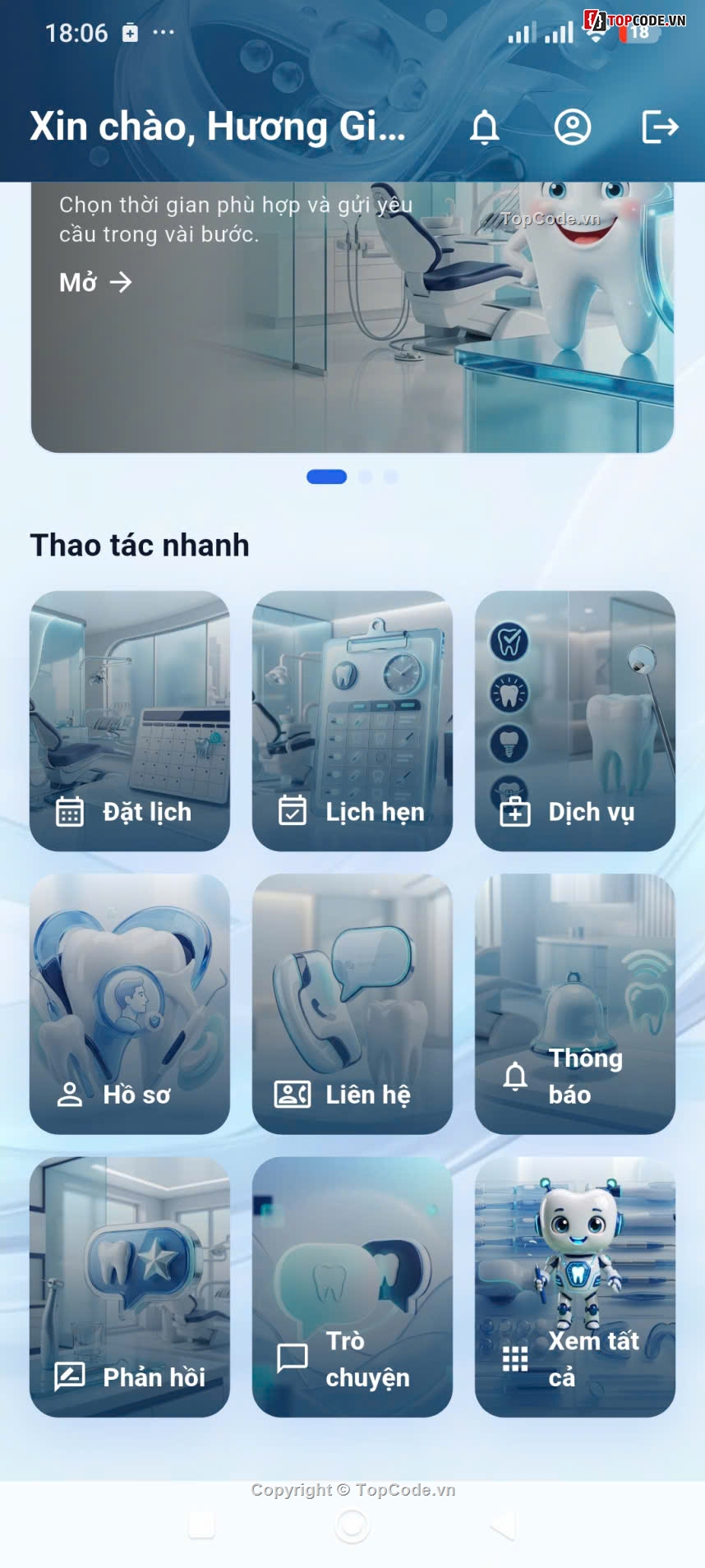 source code nha khoa,flutter firebase,quản lý phòng khám,app đặt lịch nha khoa,quản lý bệnh nhân,source code song ngữ