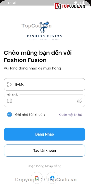 flutter,app bán thời trang,dart