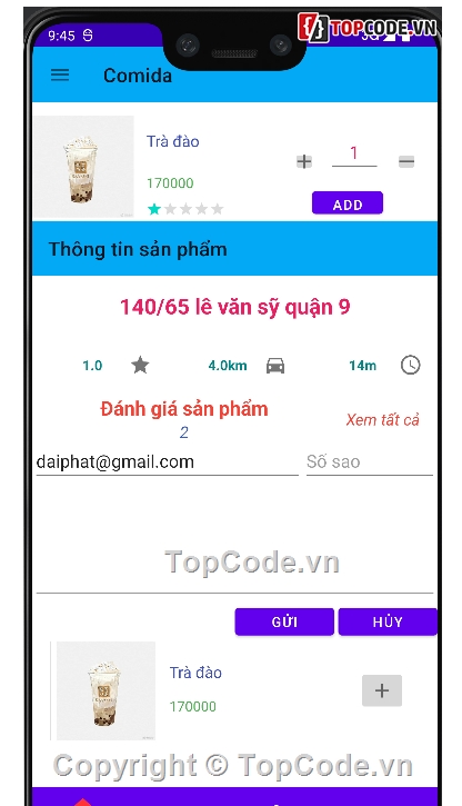 App Android,source code android,App mobile đặt đồ ăn,source code đặt đồ ăn,sharecode đặt đồ ăn,source code mobile