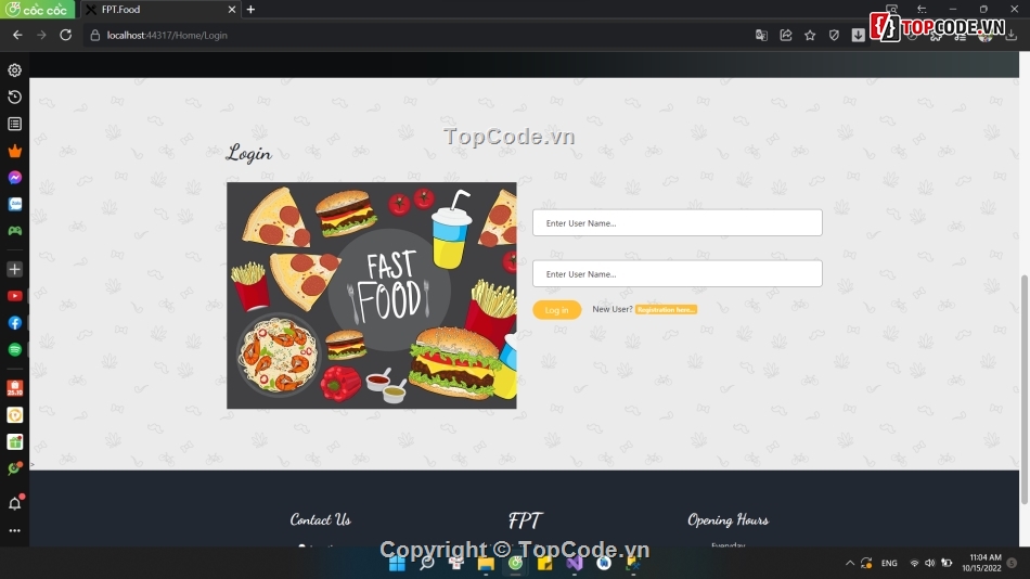 Website đồ ăn,website bán hàng,Code website đặt đồ ăn online,source code website đặt đồ ăn