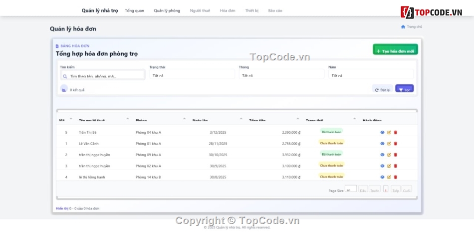 Website quản lý,PHP MVC,source code Web
